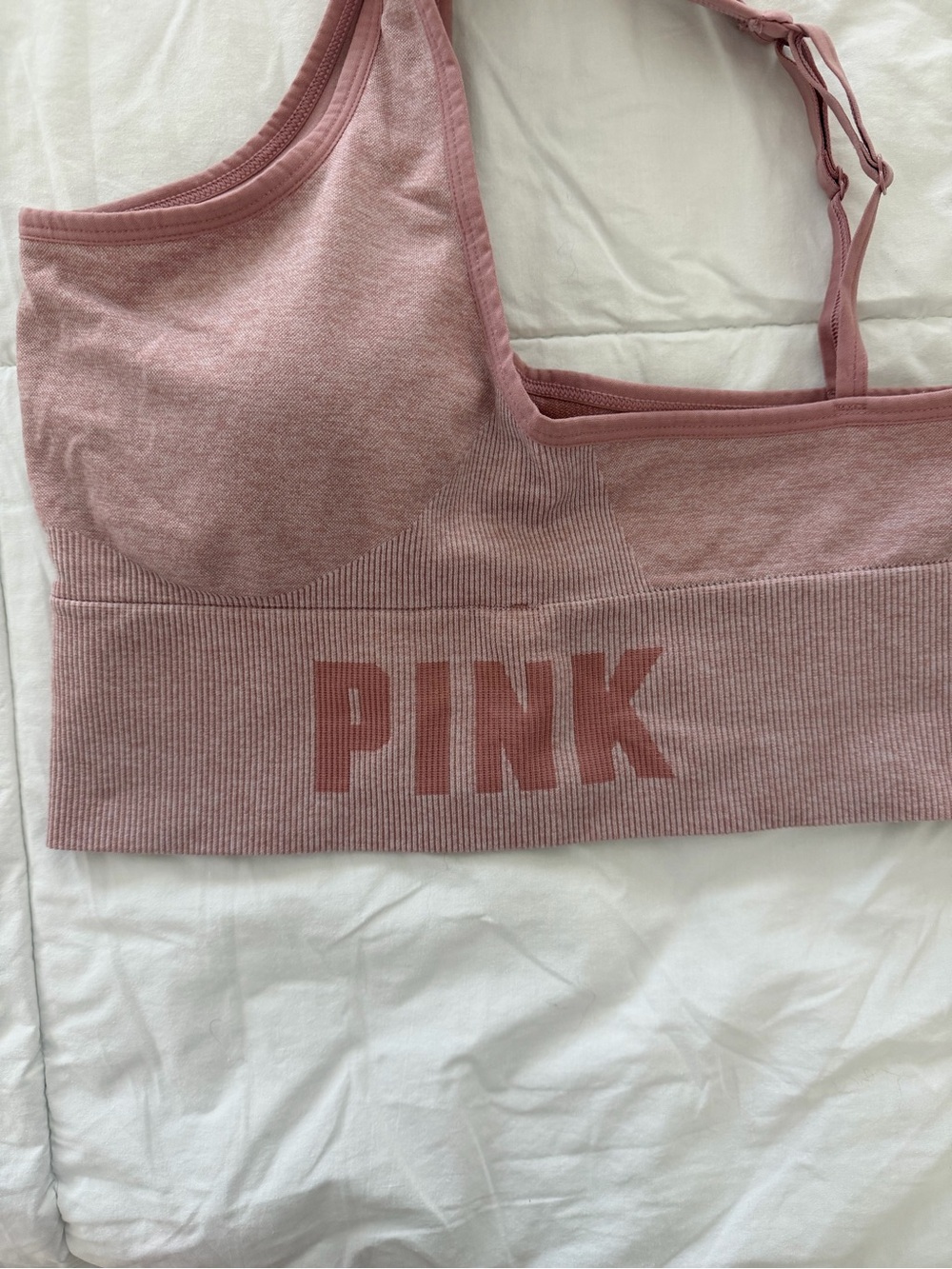 PINK Victoria's Secret Seamless Activewear Set Dusty Rose M/L - Picture 5 of 11